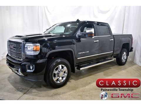 Onyx Black GMC Sierra 3500HD Denali Crew Cab 4x4.  Click to enlarge.