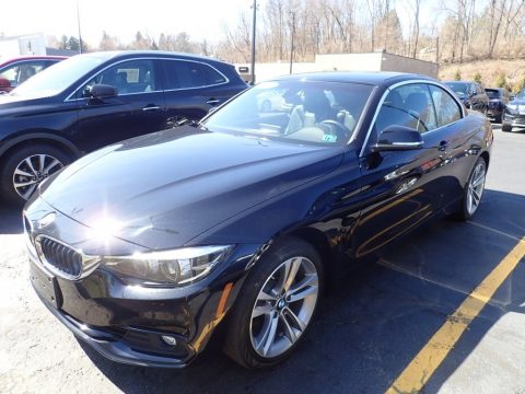 Jet Black BMW 4 Series 430i xDrive Convertible.  Click to enlarge.