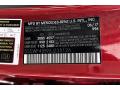 Mercedes-Benz Color Code 996 designo Cardinal Red Metallic #33 Mercedes-Benz Color Code 996 designo Cardinal Red Metallic #33
