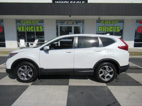 Platinum White Pearl Honda CR-V EX-L AWD.  Click to enlarge.