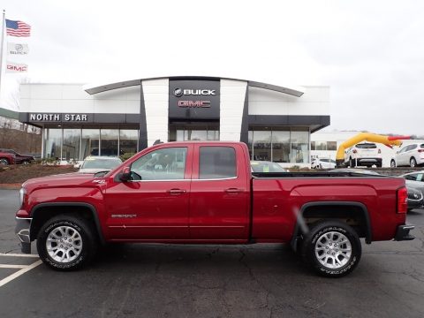Red Quartz Tintcoat GMC Sierra 1500 SLE Double Cab 4WD.  Click to enlarge.