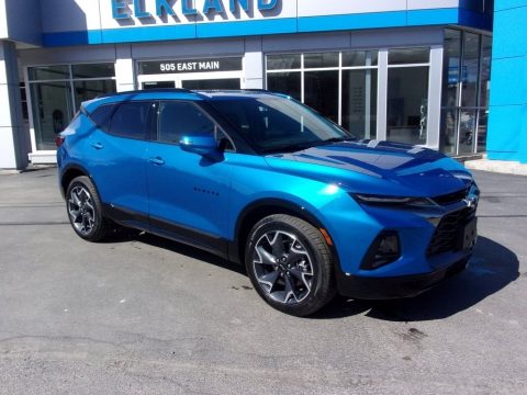 Bright Blue Metallic Chevrolet Blazer RS AWD.  Click to enlarge.