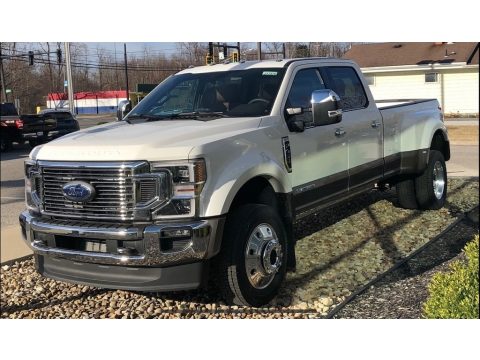 Star White Metallic Ford F450 Super Duty King Ranch Crew Cab 4x4.  Click to enlarge.