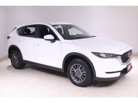 Snowflake White Pearl Mica Mazda CX-5 Sport AWD.  Click to enlarge.