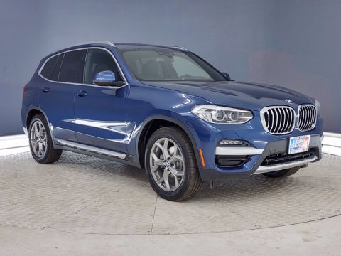 Phytonic Blue Metallic BMW X3 sDrive30i.  Click to enlarge.