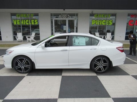 White Orchid Pearl Honda Accord Touring Sedan.  Click to enlarge.