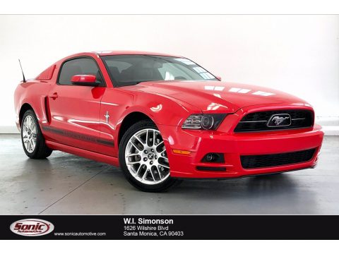 Race Red Ford Mustang V6 Coupe.  Click to enlarge.