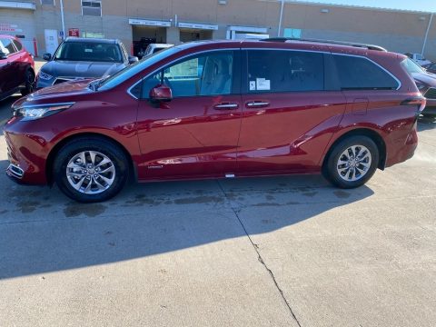 Ruby Flare Pearl Toyota Sienna XLE AWD Hybrid.  Click to enlarge.