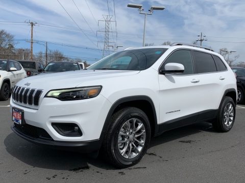 Bright White Jeep Cherokee Latitude Lux 4x4.  Click to enlarge.