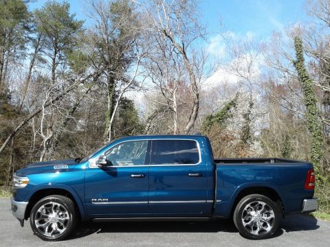 Patriot Blue Pearl Ram 1500 Limited Crew Cab 4x4.  Click to enlarge.