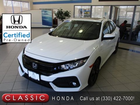 White Orchid Pearl Honda Civic EX Hatchback.  Click to enlarge.