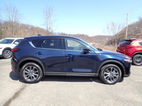 Deep Crystal Blue Mica Mazda CX-5 Signature AWD.  Click to enlarge.