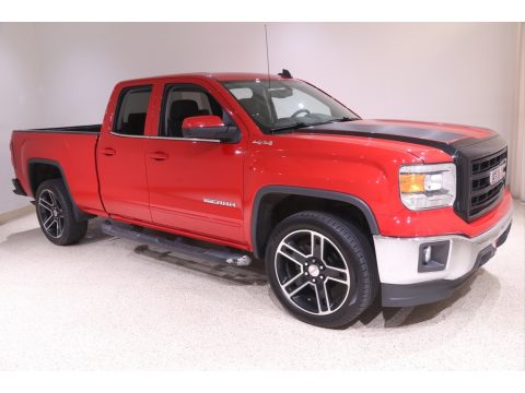 Fire Red GMC Sierra 1500 SLE Double Cab 4x4.  Click to enlarge.