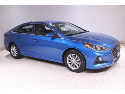 Electric Blue Hyundai Sonata SE.  Click to enlarge.