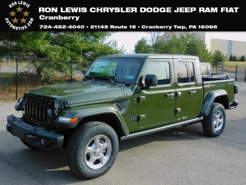 Sarge Green Jeep Gladiator Freedom Edition 4x4.  Click to enlarge.