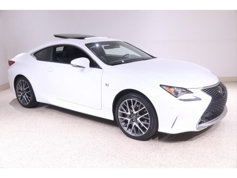 Ultra White Lexus RC 300 F Sport AWD.  Click to enlarge.
