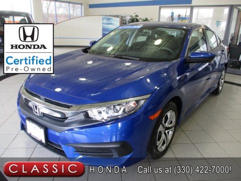 Aegean Blue Metallic Honda Civic LX Sedan.  Click to enlarge. Aegean Blue Metallic Honda Civic LX Sedan.  Click to enlarge.