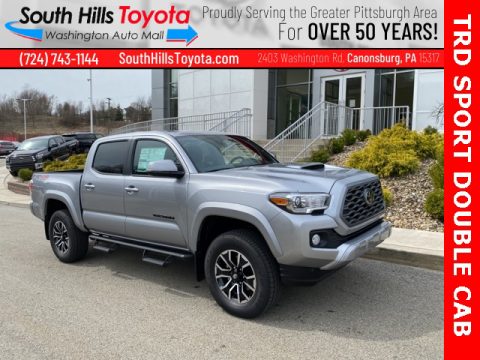 Silver Sky Metallic Toyota Tacoma TRD Sport Double Cab 4x4.  Click to enlarge.