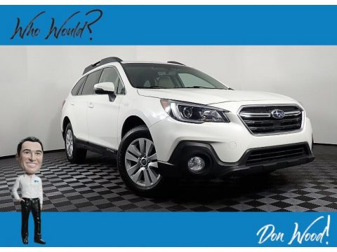 Crystal White Pearl Subaru Outback 2.5i Premium.  Click to enlarge.