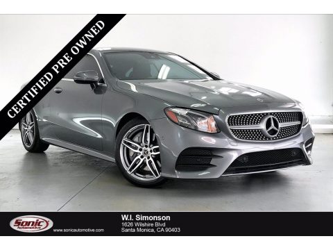 Selenite Grey Metallic Mercedes-Benz E 400 Coupe.  Click to enlarge.