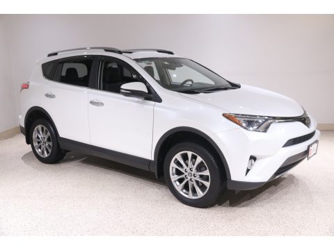 Blizzard White Pearl Toyota RAV4 Limited AWD.  Click to enlarge.