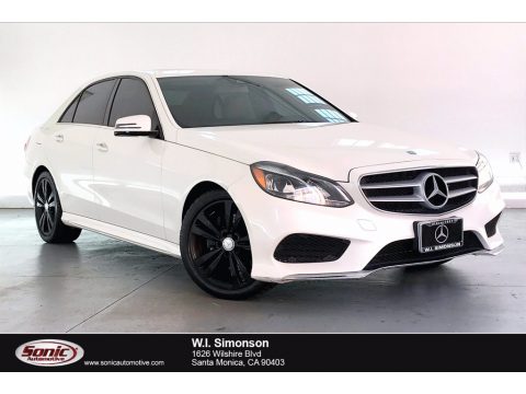 Diamond White Metallic Mercedes-Benz E 350 Sport Sedan.  Click to enlarge.