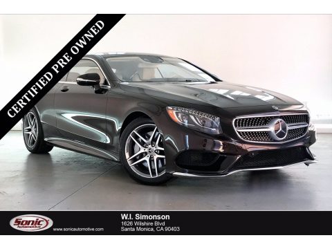Ruby Black Metallic Mercedes-Benz S 550 4Matic Coupe.  Click to enlarge.