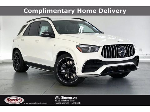 designo Diamond White Metallic Mercedes-Benz GLE 53 AMG 4Matic.  Click to enlarge.