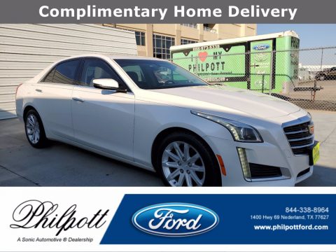 Crystal White Tricoat Cadillac CTS 2.0T Sedan.  Click to enlarge.