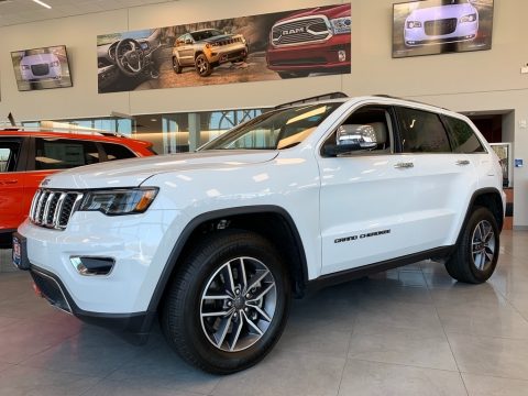 Bright White Jeep Grand Cherokee Limited 4x4.  Click to enlarge.