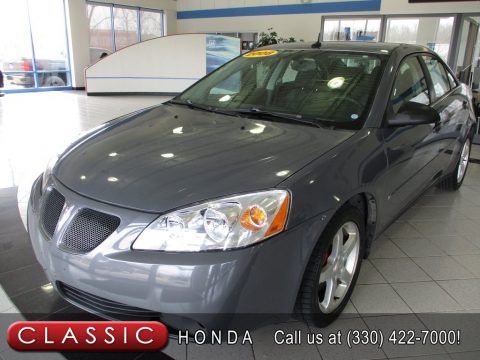 Dark Steel Gray Metallic Pontiac G6 V6 Sedan.  Click to enlarge.