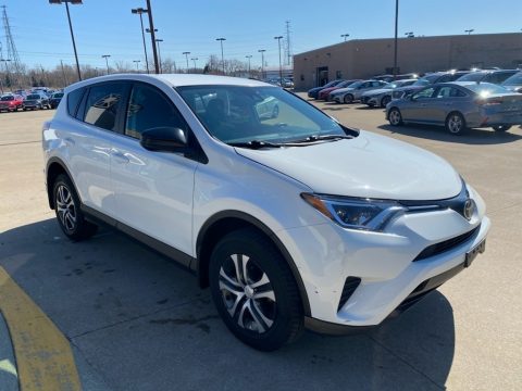 Super White Toyota RAV4 LE.  Click to enlarge.