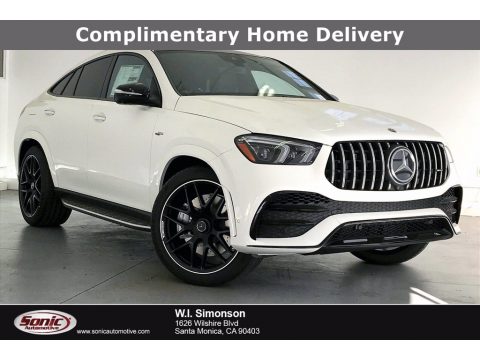 Polar White Mercedes-Benz GLE 53 AMG 4Matic Coupe.  Click to enlarge.