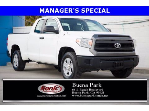 Super White Toyota Tundra SR Double Cab.  Click to enlarge.