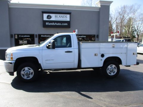 Summit White Chevrolet Silverado 2500HD LT Regular Cab Chassis.  Click to enlarge.