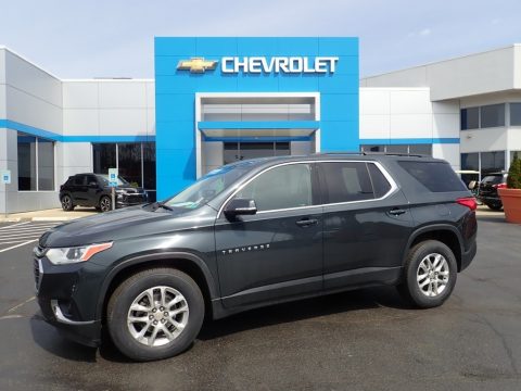 Satin Steel Metallic Chevrolet Traverse LT AWD.  Click to enlarge.