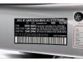 Mercedes-Benz Color Code 992 Cirrus Silver Metallic #10