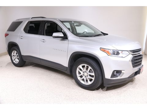 Silver Ice Metallic Chevrolet Traverse LT AWD.  Click to enlarge.