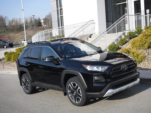 Midnight Black Metallic Toyota RAV4 Adventure AWD.  Click to enlarge.