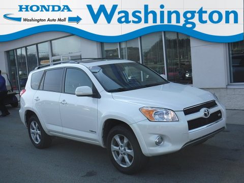 Blizzard White Pearl Toyota RAV4 V6 Limited 4WD.  Click to enlarge.