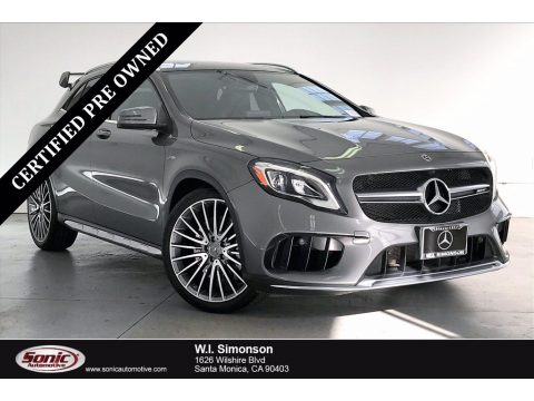 Mountain Grey Metallic Mercedes-Benz GLA AMG 45 4Matic.  Click to enlarge.