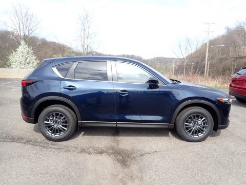 Deep Crystal Blue Mica Mazda CX-5 Touring AWD.  Click to enlarge.