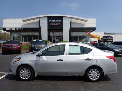 Brilliant Silver Nissan Versa S Plus.  Click to enlarge.