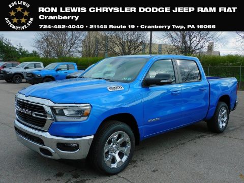 Hydro Blue Pearl Ram 1500 Big Horn Crew Cab 4x4.  Click to enlarge.