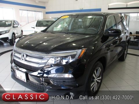 Crystal Black Pearl Honda Pilot EX-L AWD w/Navigation.  Click to enlarge.