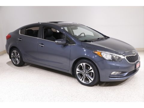 Steel Blue Kia Forte EX.  Click to enlarge.