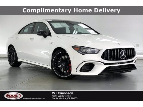 Polar White Mercedes-Benz CLA 250 4Matic Coupe.  Click to enlarge.