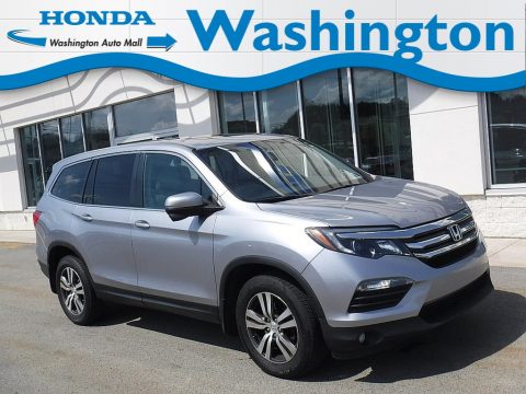Lunar Silver Metallic Honda Pilot EX-L AWD.  Click to enlarge.