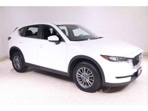 Snowflake White Pearl Mica Mazda CX-5 Sport AWD.  Click to enlarge.