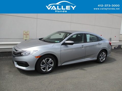 Lunar Silver Metallic Honda Civic LX Sedan.  Click to enlarge. Lunar Silver Metallic Honda Civic LX Sedan.  Click to enlarge.